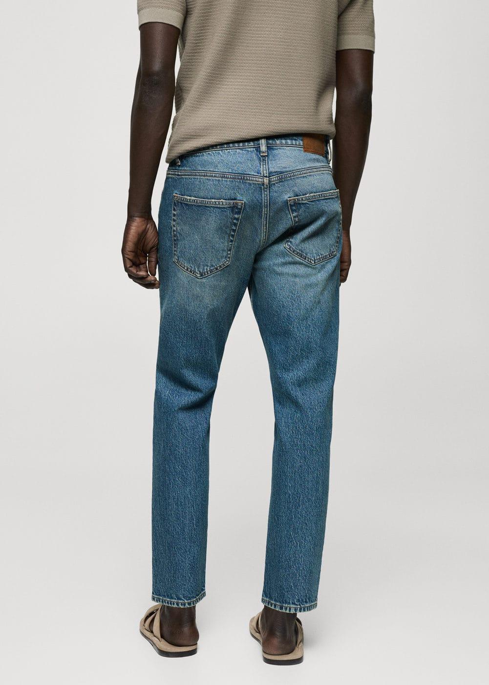 MANGO MAN - Ben tapered fit jeans medium blueMen Product Image