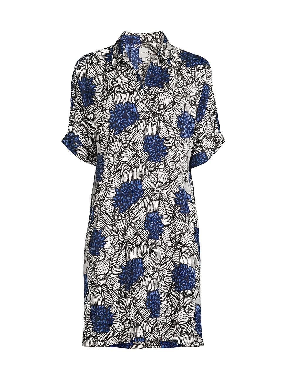 Womens Petal Bloom Devon Mini Shirtdress Product Image