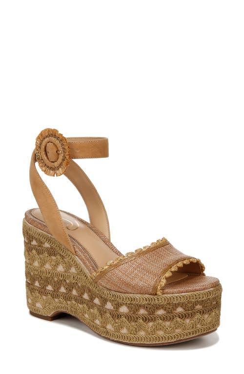 Sam Edelman Amber Platform Sandal Buff Tan Suede 10.0 Product Image