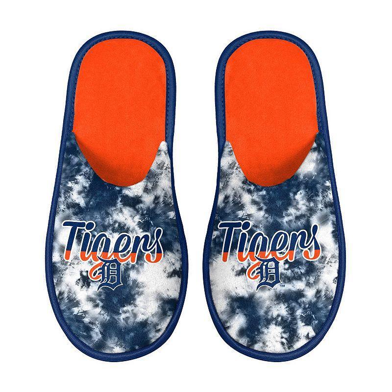 Womens FOCO Detroit Tigers Team Scuff Slide Slippers Blue Product Image