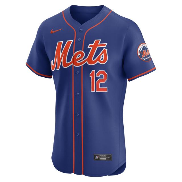 Francisco Lindor New York Mets Nike Men's Dri-FIT ADV MLB Elite Jersey Product Image