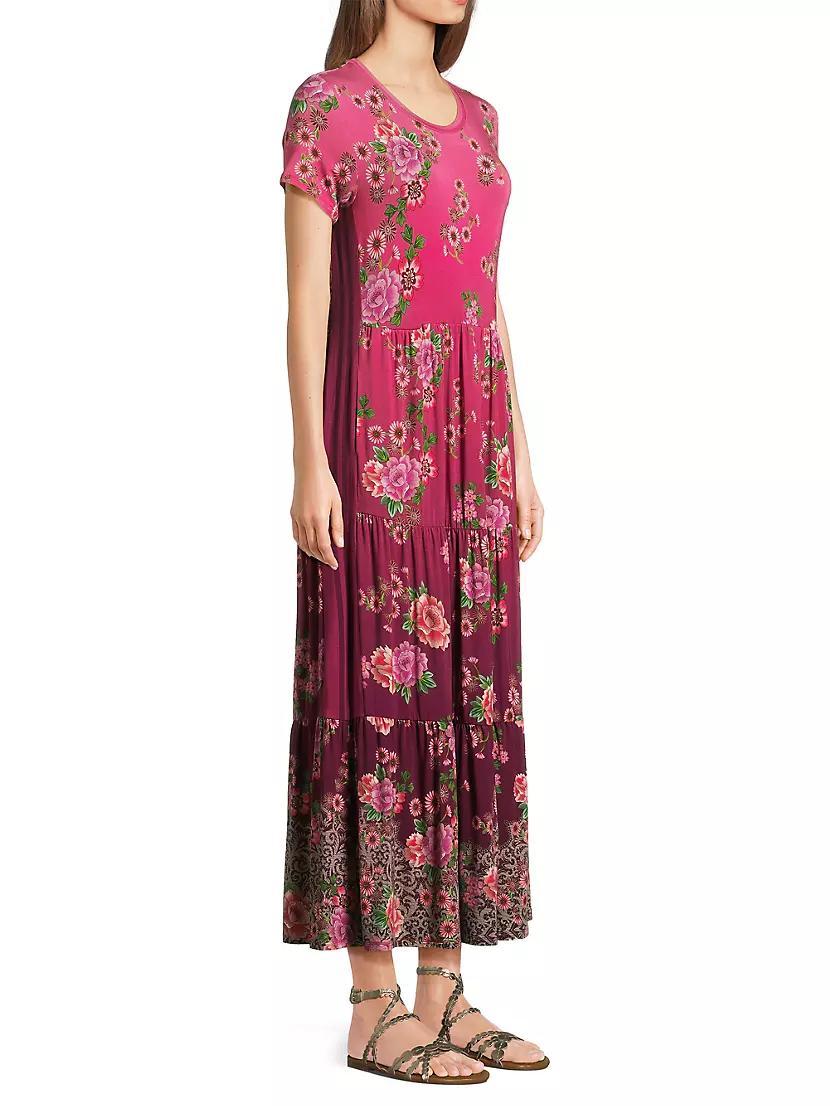 Floral Tiered Midi-Dress Product Image