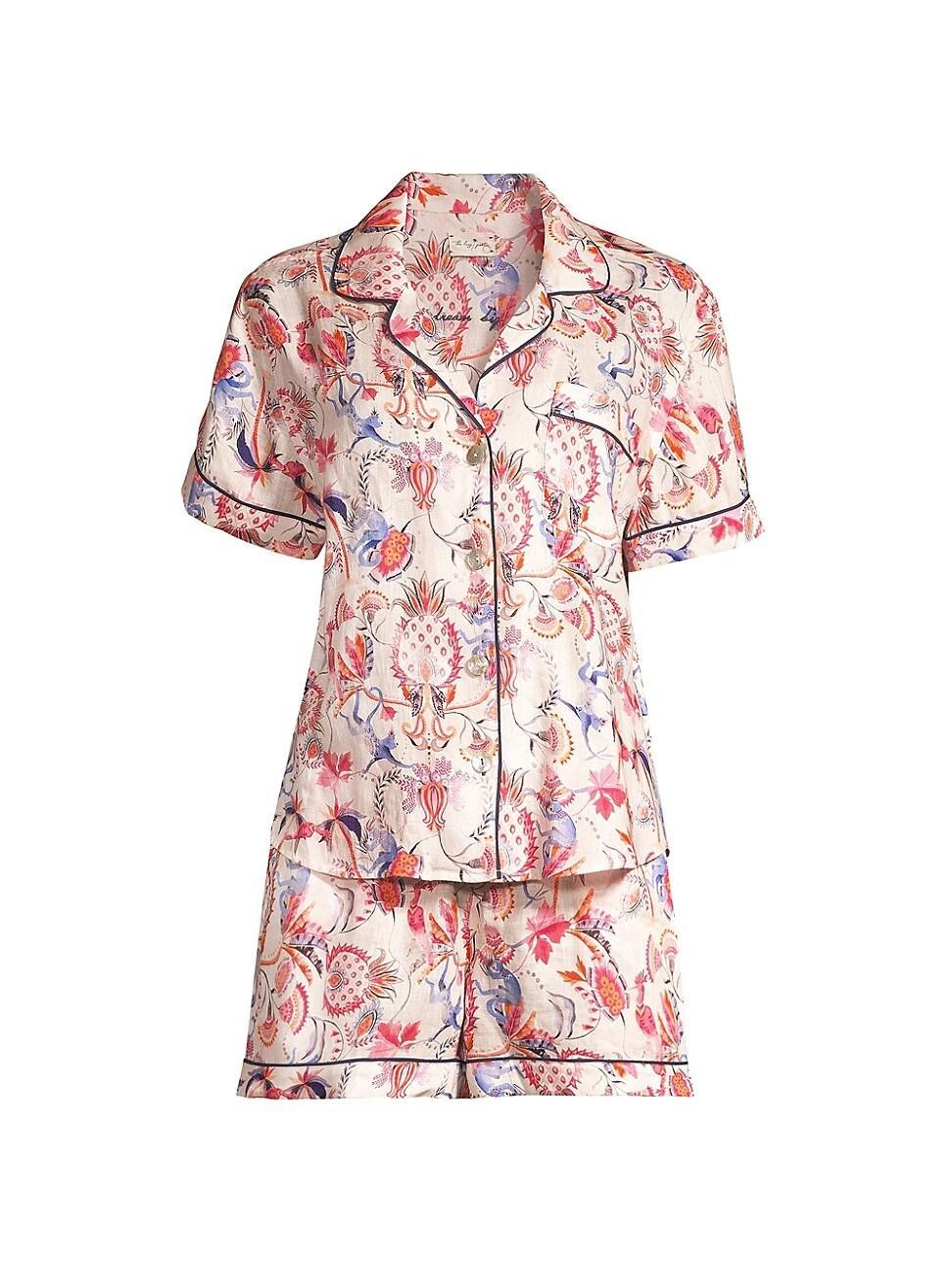 Womens Ithaka Nina Short Linen Pajamas Product Image