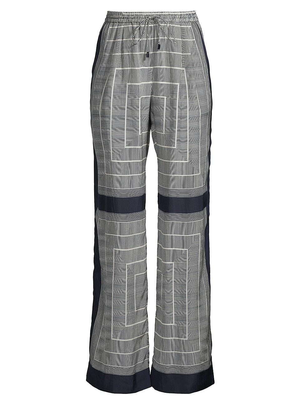 Womens Voyager Border Print Pants Product Image