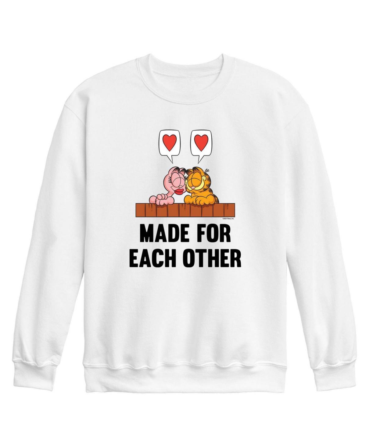 Airwaves Mens Garfield Made For Each Other Fleece Sweatshirt Product Image