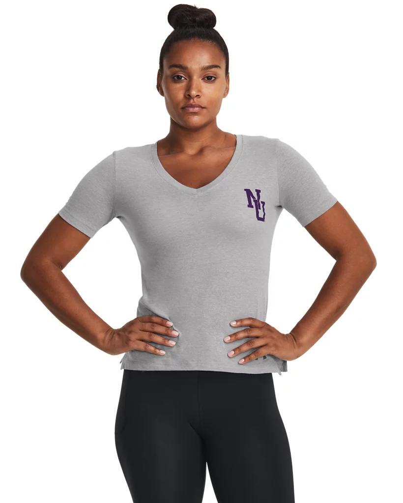 Women's UA Performance Cotton Collegiate V-Neck Product Image