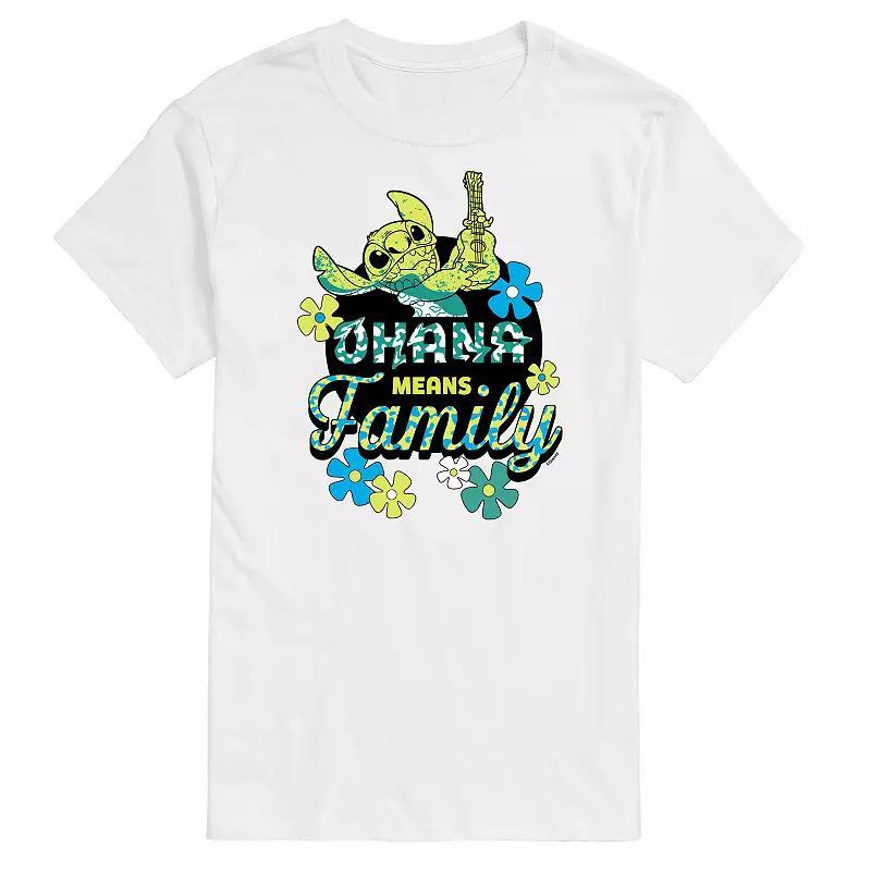 Disneys Lilo & Stitch Big & Tall Ohana Means Family Graphic Tee, Mens Product Image