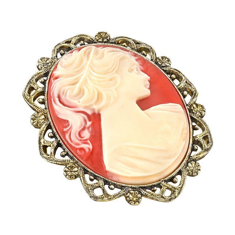 1928 Cameo Pin, Womens, Multicolor Product Image