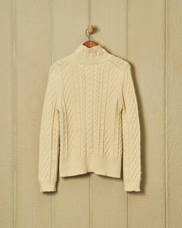 Stowe Turtleneck Sweater in Egret Product Image