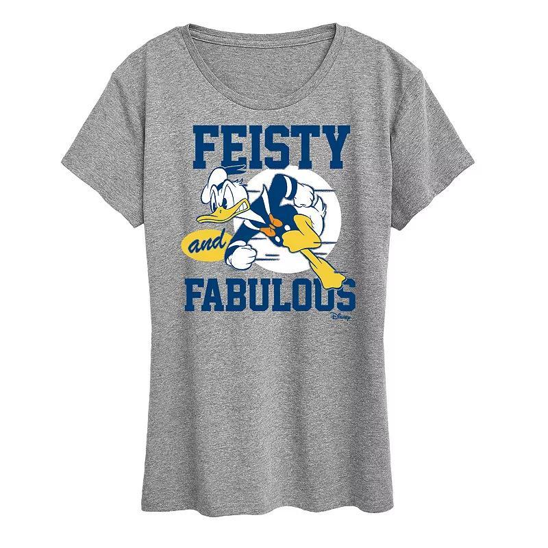 Disneys Donald Duck Womens Feisty Fabulous Graphic Tee Product Image