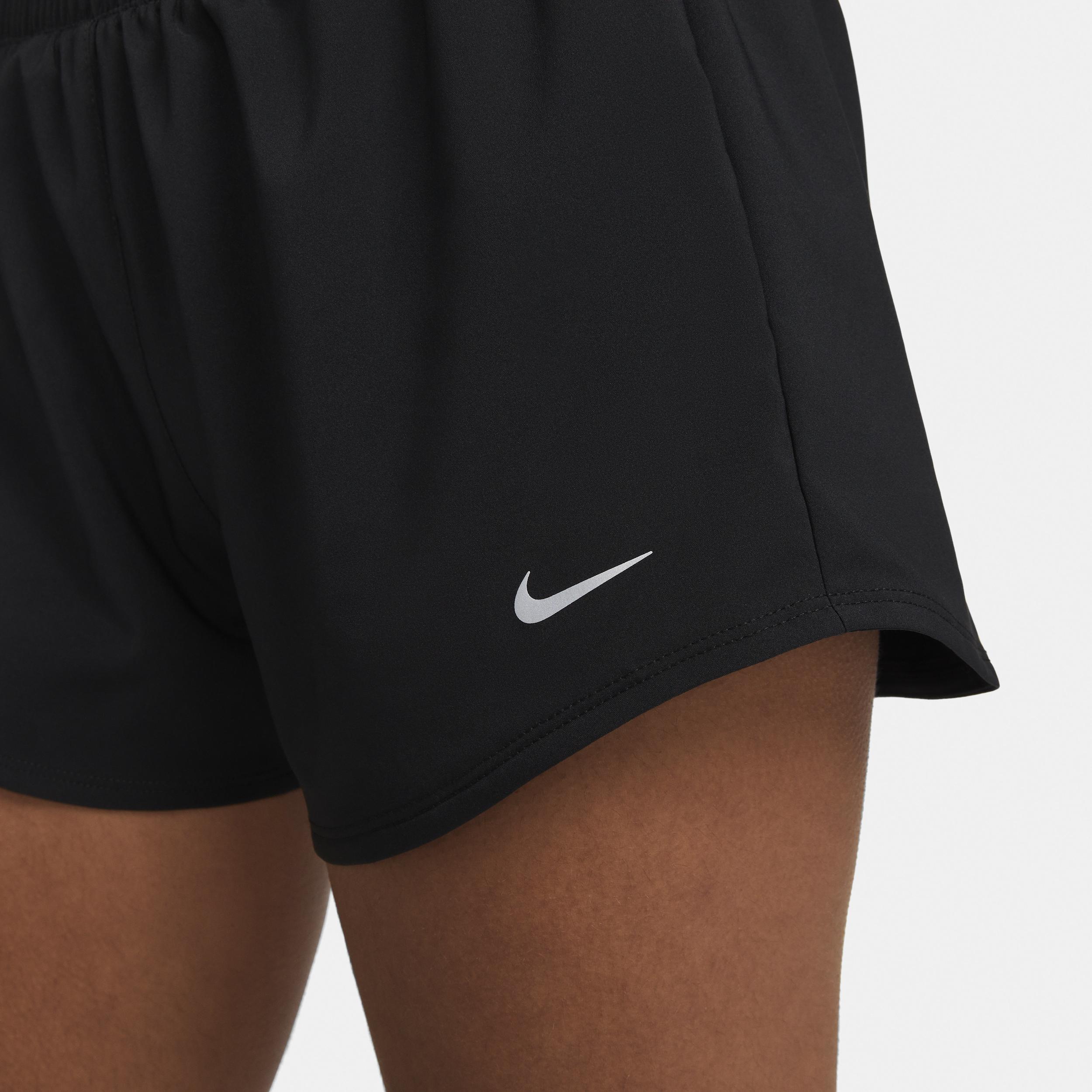 Nike Women's One Dri-FIT Mid-Rise 3" Brief-Lined Shorts Product Image