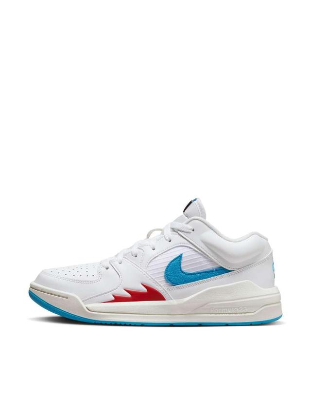 Jordan Stadium 90 sneakers in white, red and blue Product Image