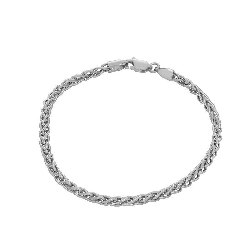 Giorgio di Vicenza Sterling Silver Wheat Chain Bracelet, Womens Product Image