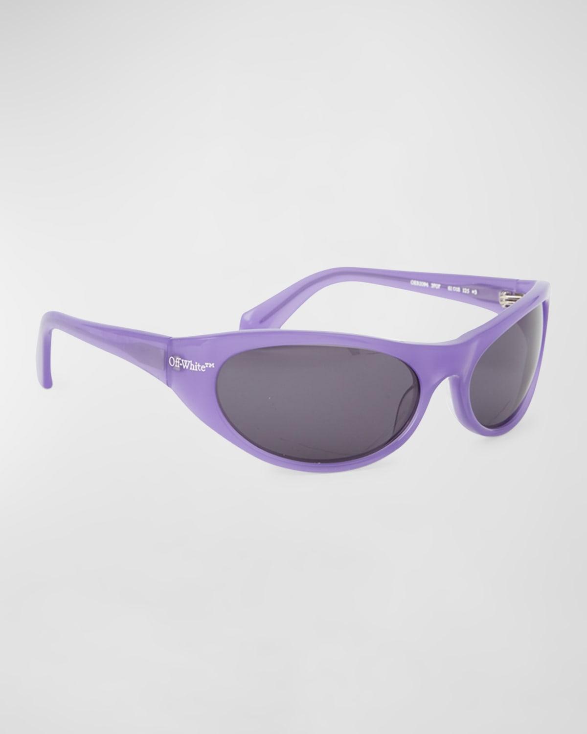 Mens Napoli Acetate Wrap Sunglasses Product Image