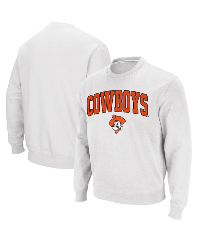 Colosseum Mens Oklahoma State Cowboys Arch and Logo Crew Neck Sweatshirt Product Image