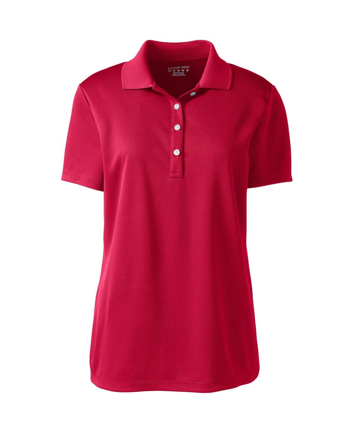 Lands End Womens Short Sleeve Solid Active Polo Product Image