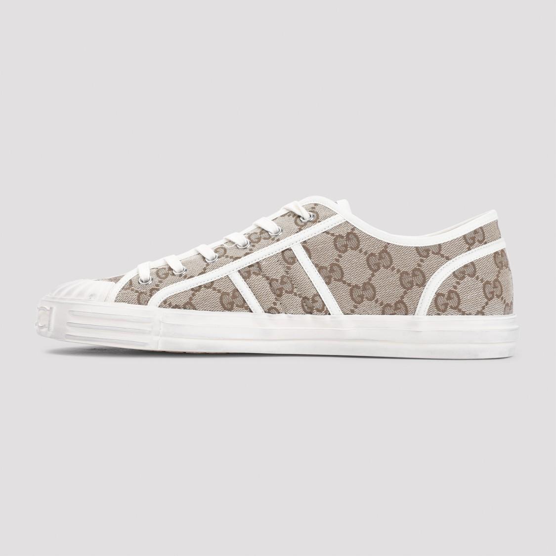 GUCCI Julio Gg Sneakers In  Beige Ebony Product Image