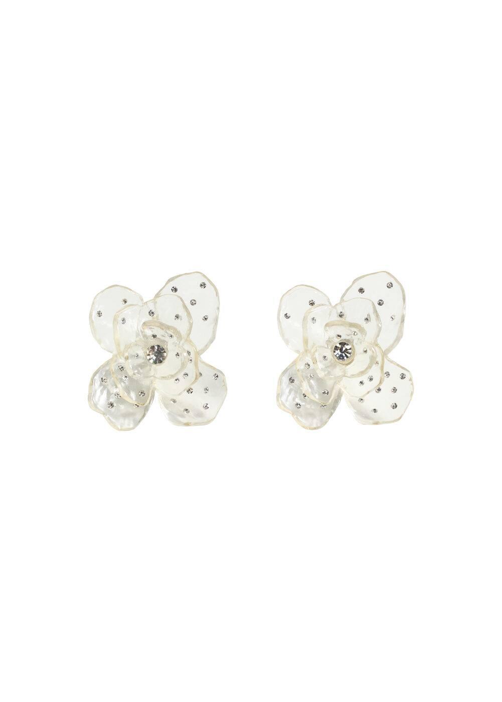 MANGO - Maxi flower earrings - One size - Women Product Image