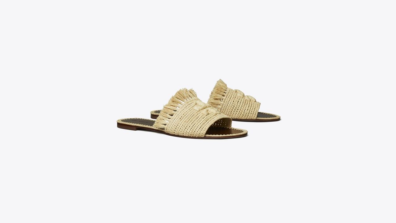 Eleanor Raffia Slide Product Image