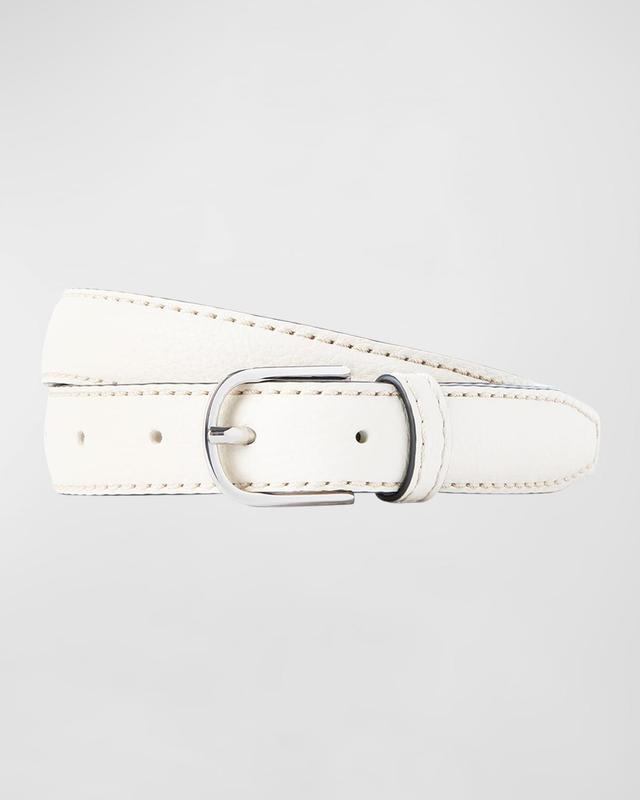 Womens Slim Trouser Leather Belt Product Image