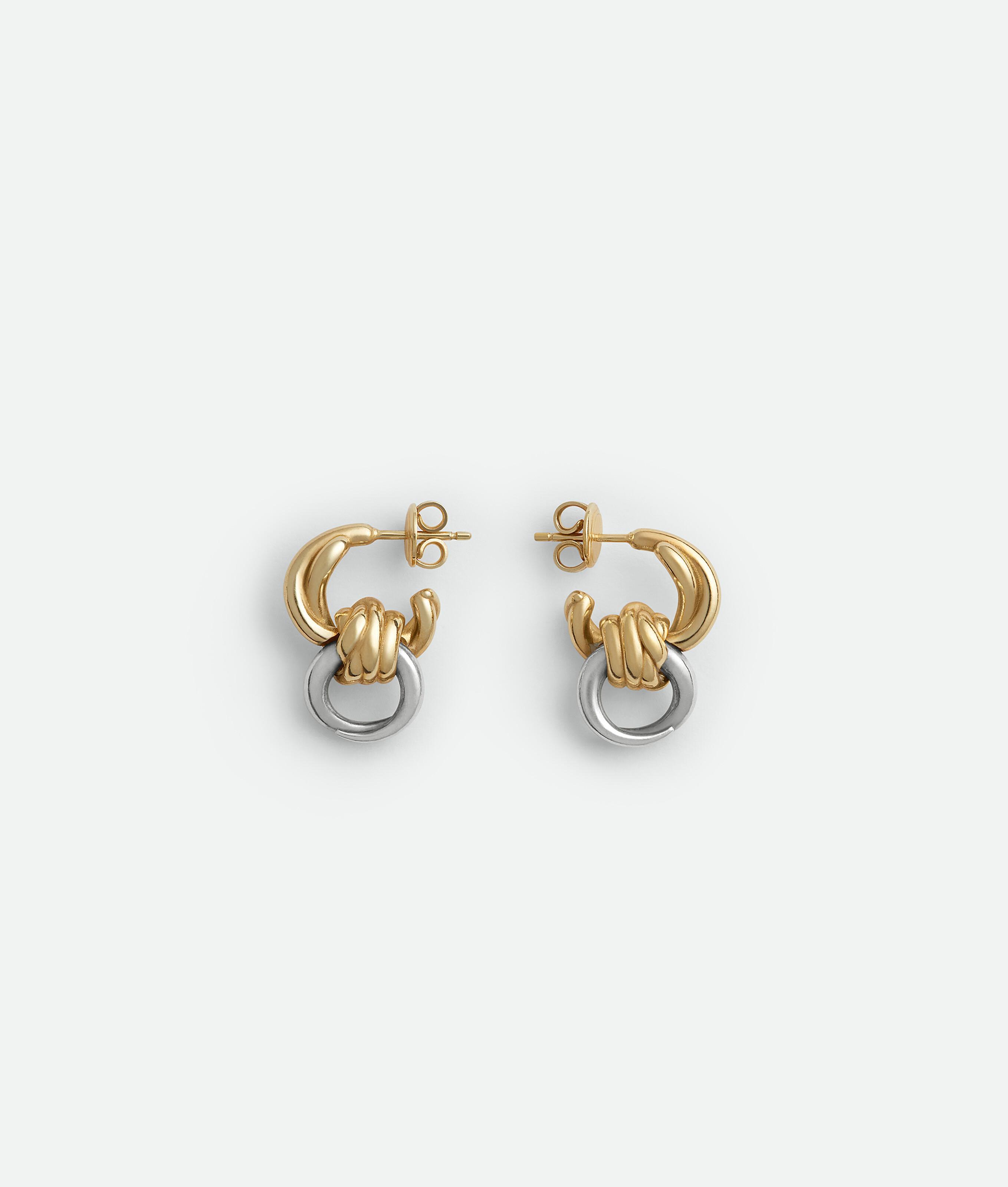 Women's Knot Earrings in Silver/yellow gold Product Image