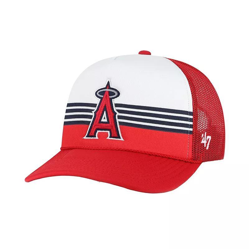 Mens 47 Los Angeles Angels Lift Off Foam Front Mesh Trucker Adjustable Hat Product Image