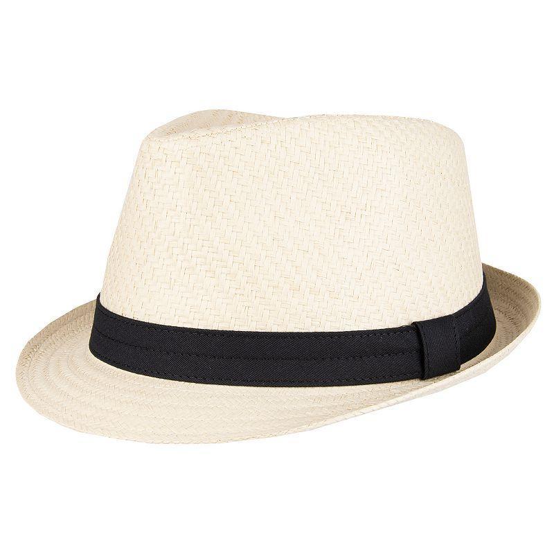 Mens Levis Twill-Band Straw Fedora Product Image