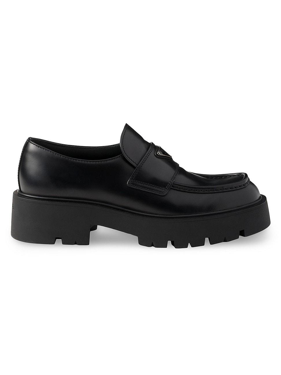 Mens Brushed Leather Loafers product image