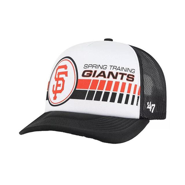 Mens 47 /Black San Francisco Giants 2024 Spring Training Foam Trucker Adjustable Hat Product Image