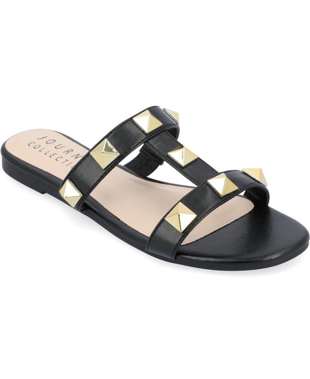 Journee Collection Womens Kendall Studded Sandals Womens Shoes Product Image