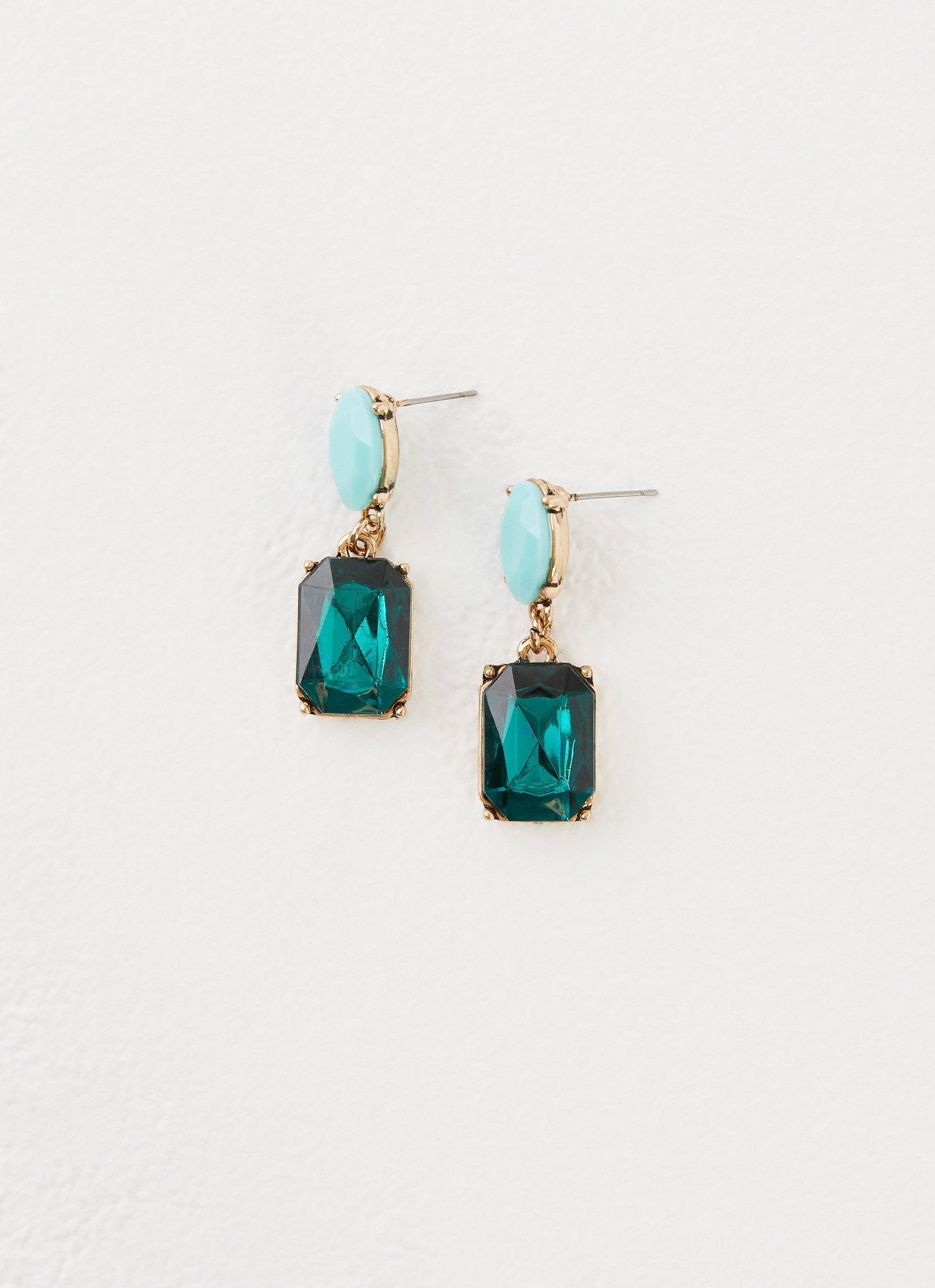 Under The Moonlight Earrings - Green Product Image