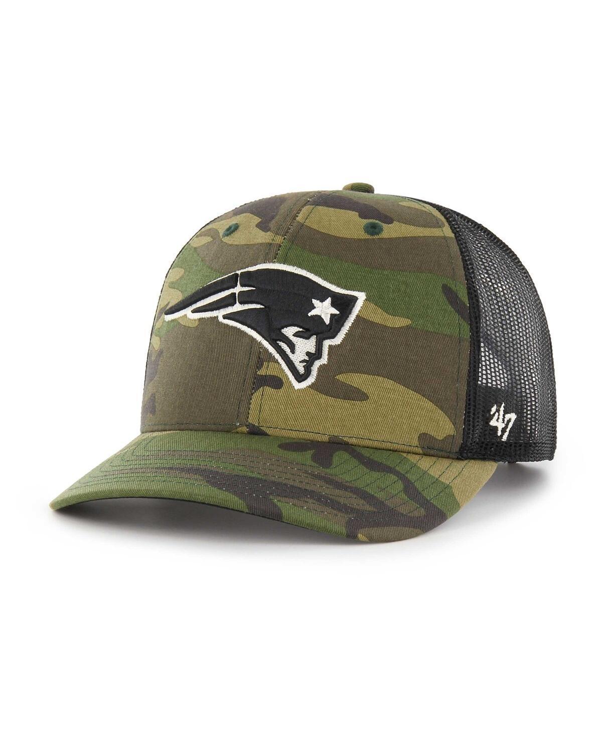 Mens 47 Brand Camo New England Patriots Trucker Adjustable Hat - Camo Product Image