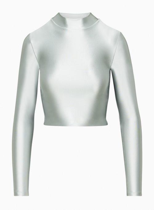 satinette mockneck longsleeve Product Image