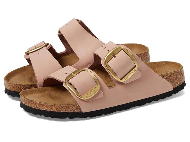 Birkenstock Womens Arizona Soft Footbed Suede Nubuck Buckle Detail Sandals Product Image