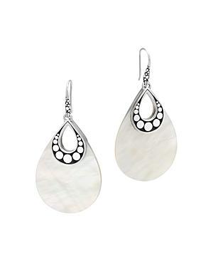 John Hardy Sterling Silver Dot Drop Earrings with Mother-of-Pearl Product Image