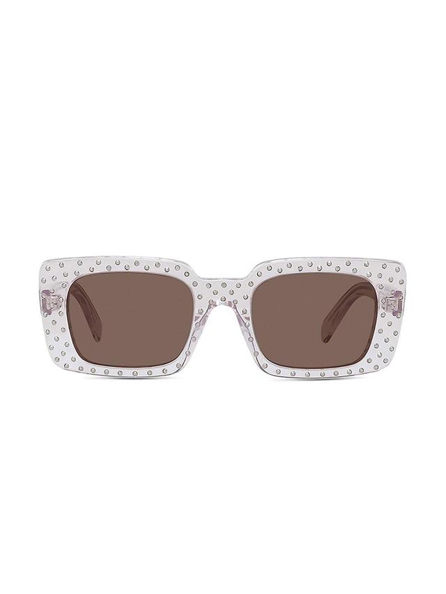 Womens 51MM Rectangular Sunglasses Product Image