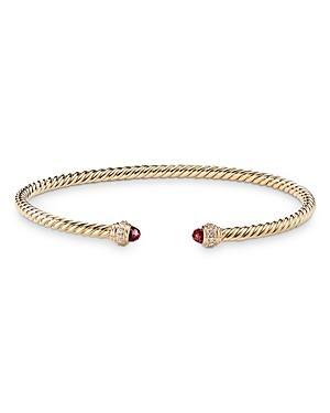 Womens Cablespira Color Bracelet In 18K Yellow Gold With Pav Diamonds Product Image