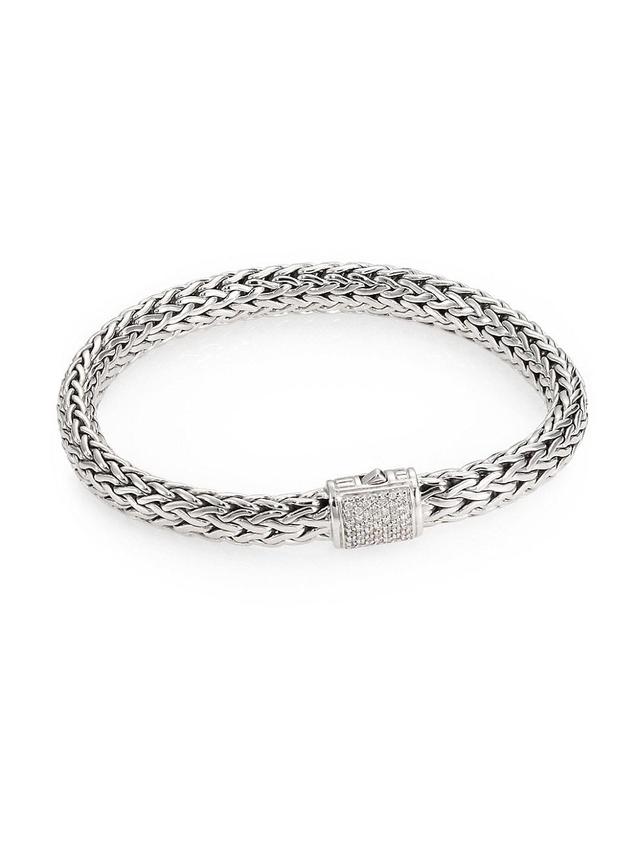 John Hardy Classic Chain 7.5mm Diamond Bracelet Product Image