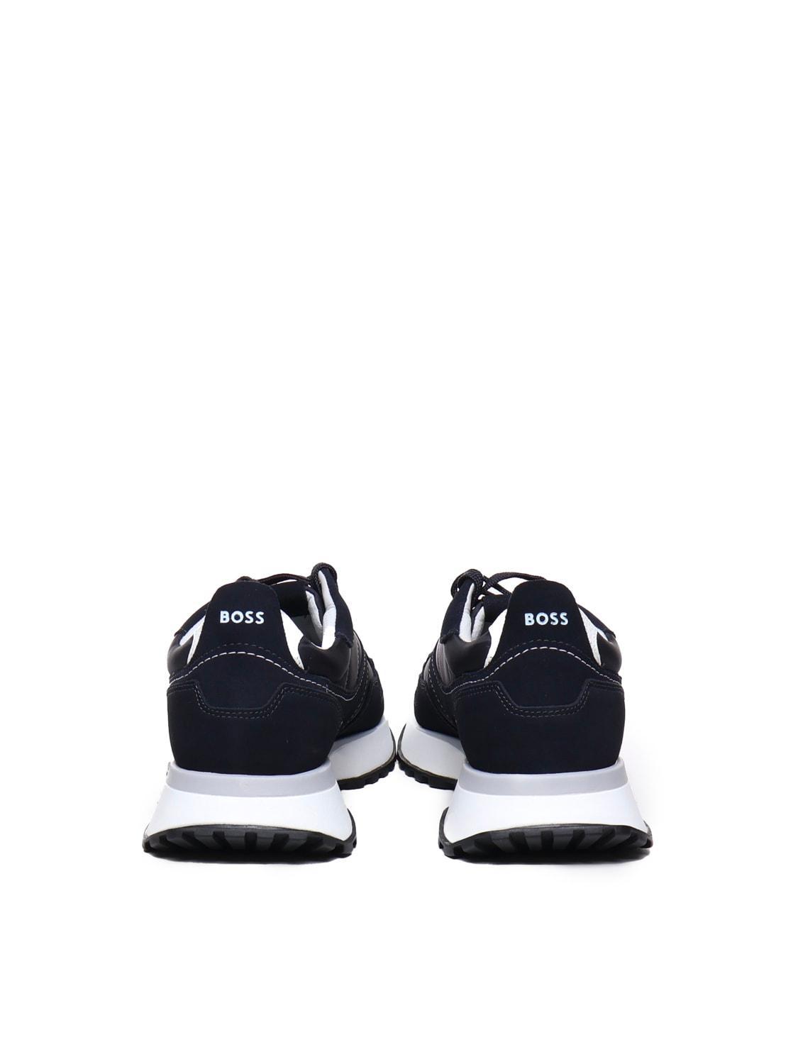 HUGO BOSS Logo Sneakers In Blue Product Image