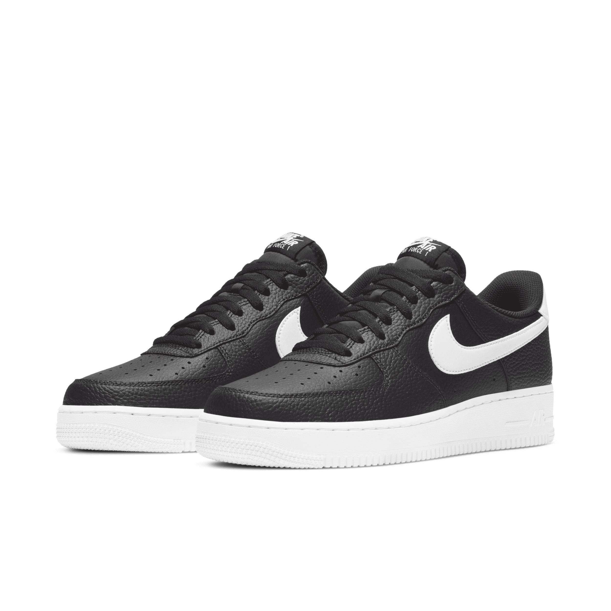 Nike Mens Nike Air Force 1 07 - Mens Shoes White/Black Product Image