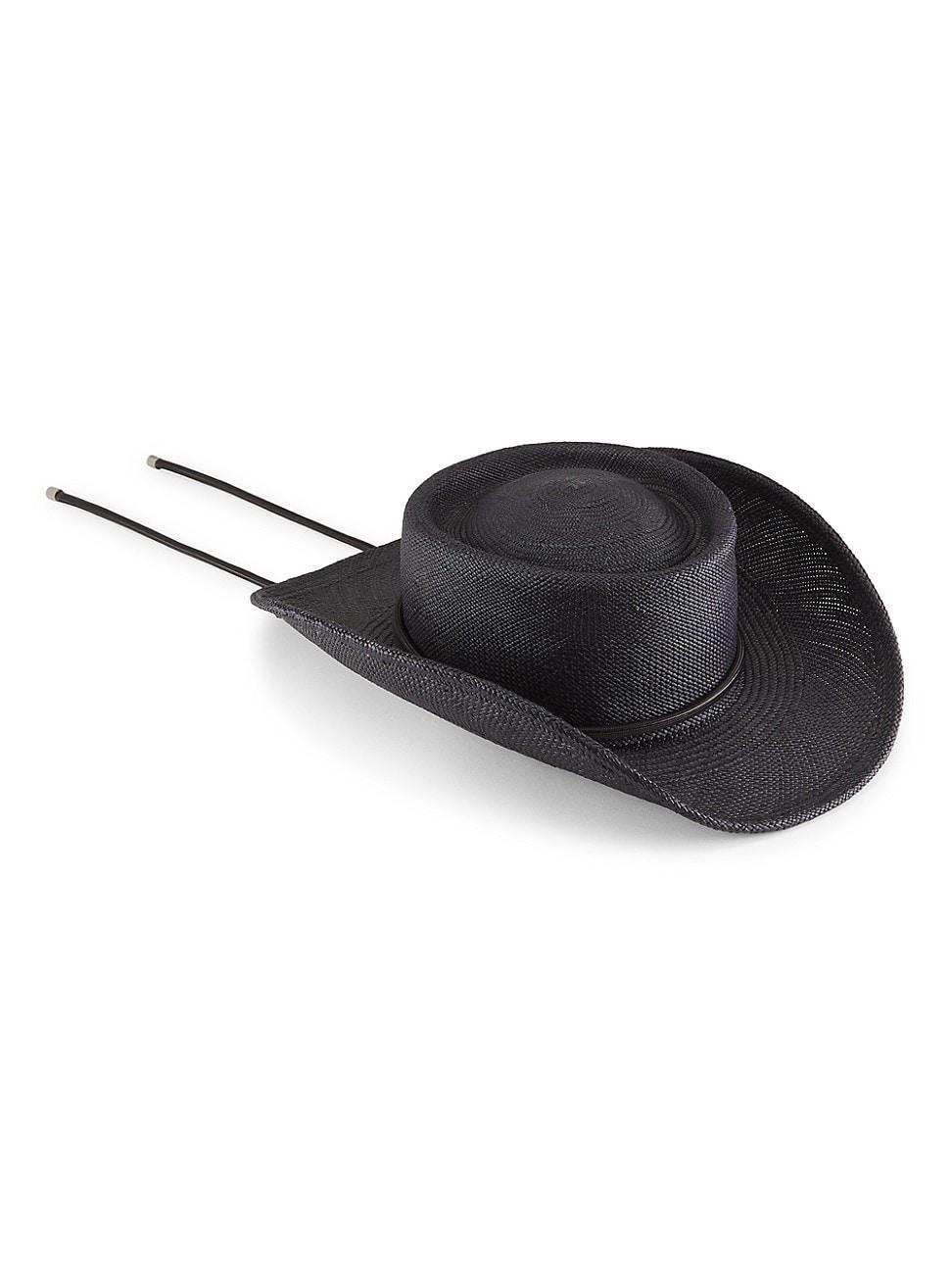 Womens Onyx Panama Straw Cowboy Hat product image