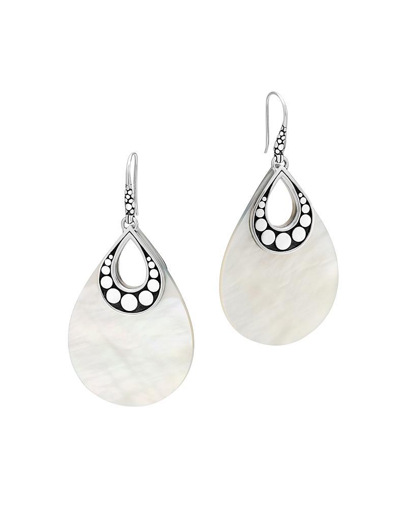 John Hardy Sterling Silver Dot Drop Earrings with Mother-of-Pearl Product Image