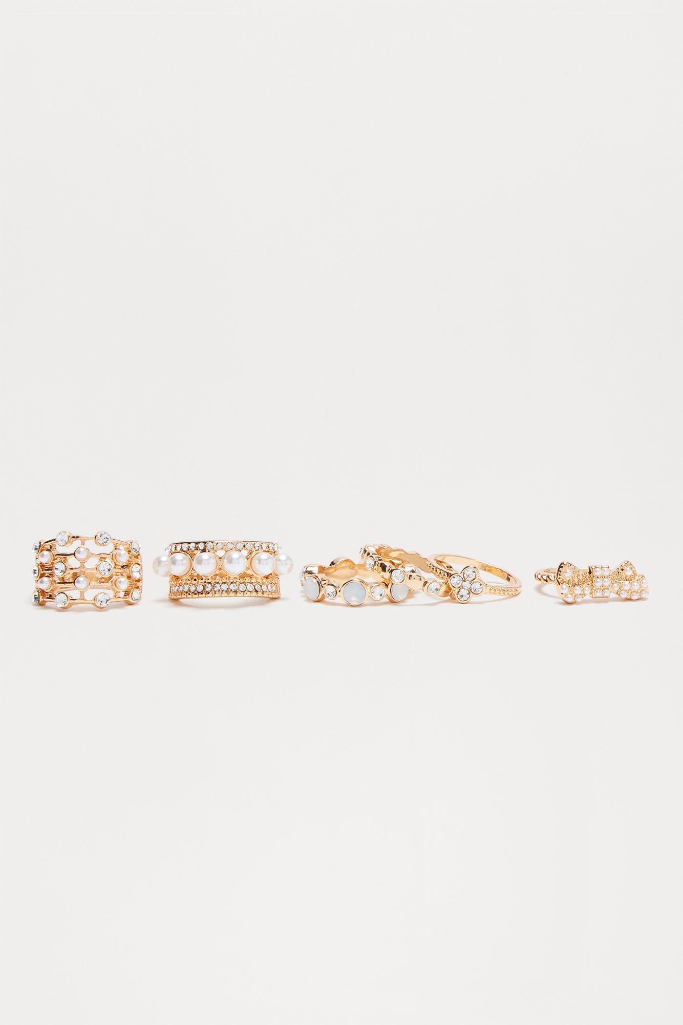 In The Stars 6 Piece Ring Set - Gold Product Image