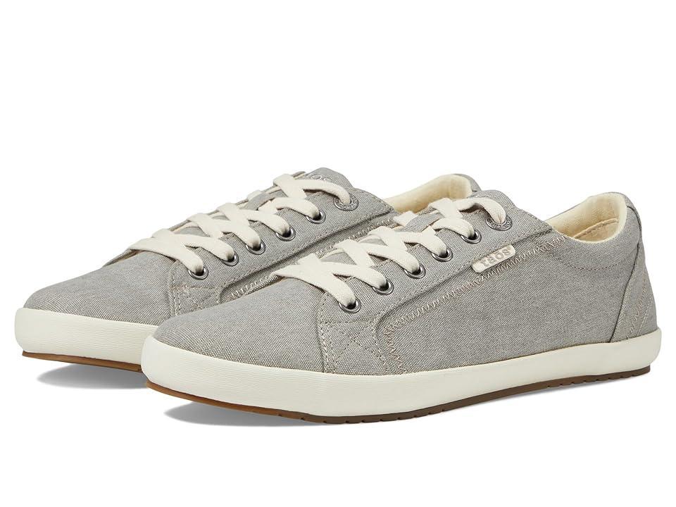 Taos Footwear Star (Grey Wash Canvas) Women's Lace up casual Shoes Product Image