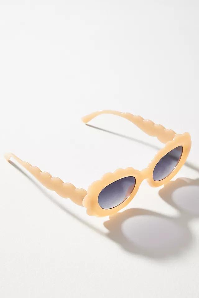 Scallop Warm Tortoise Sunglasses Product Image