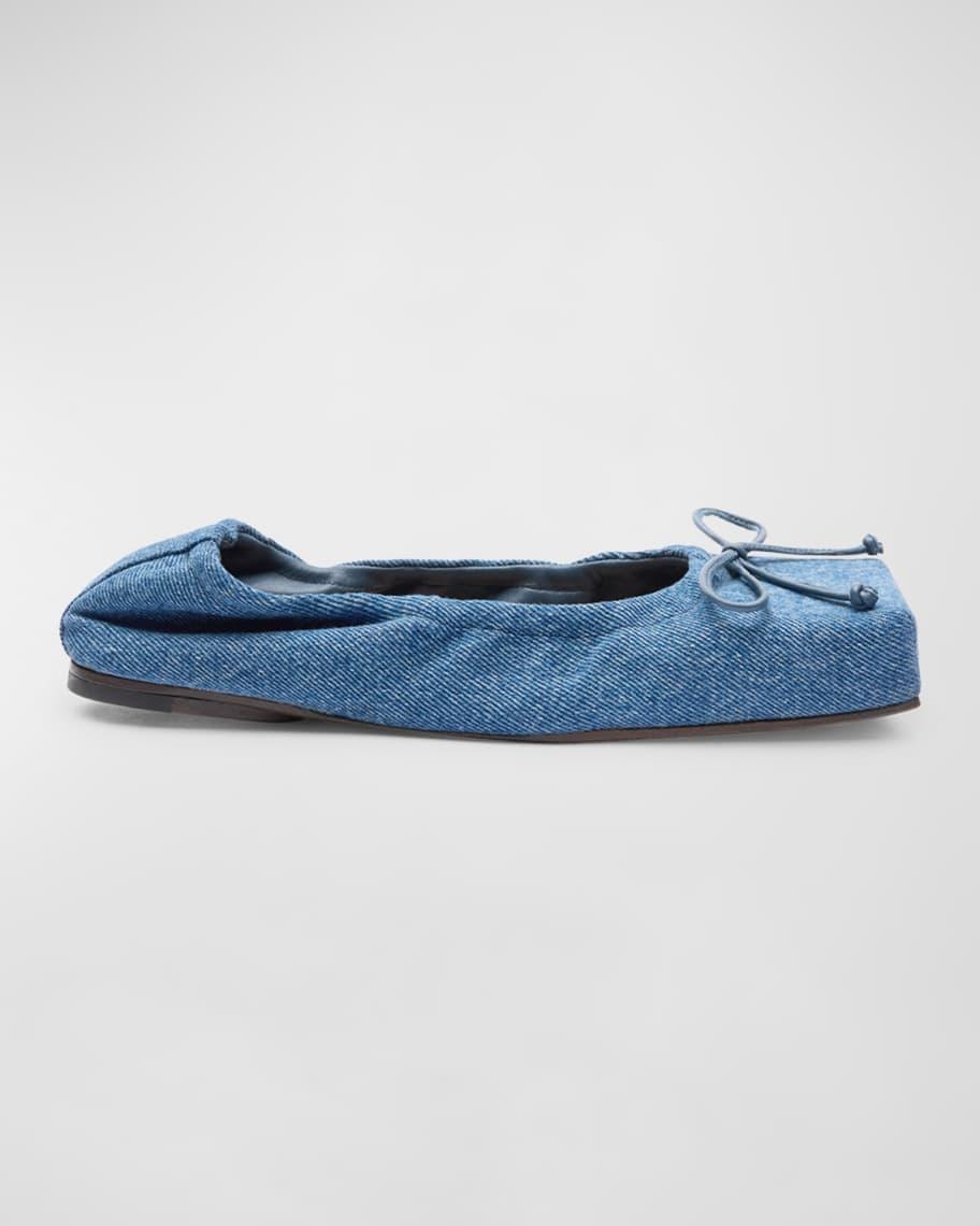 Denim Bow Ballerina Flats product image