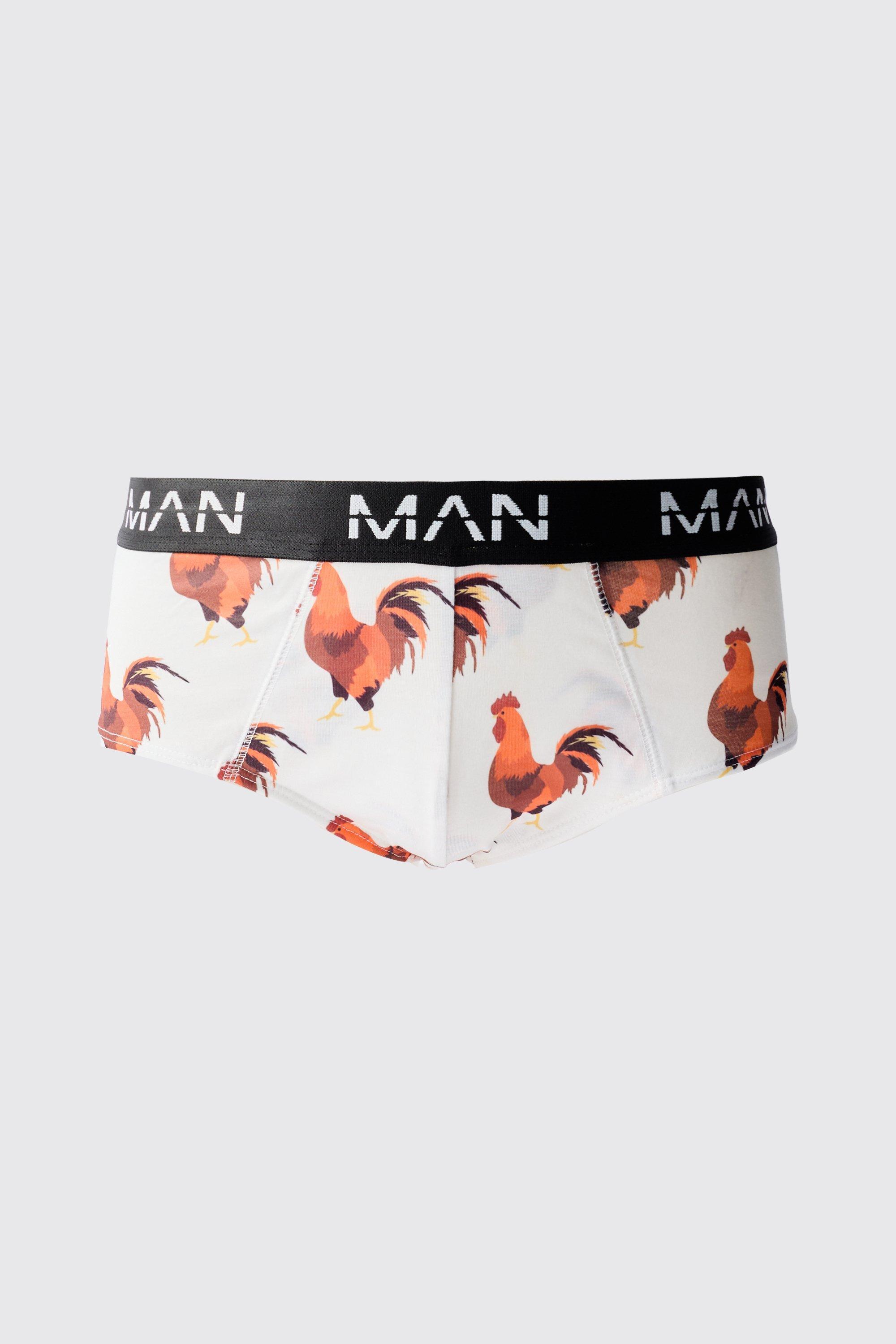 Mens Multi Man Cockerill Printed Briefs, Multi Product Image