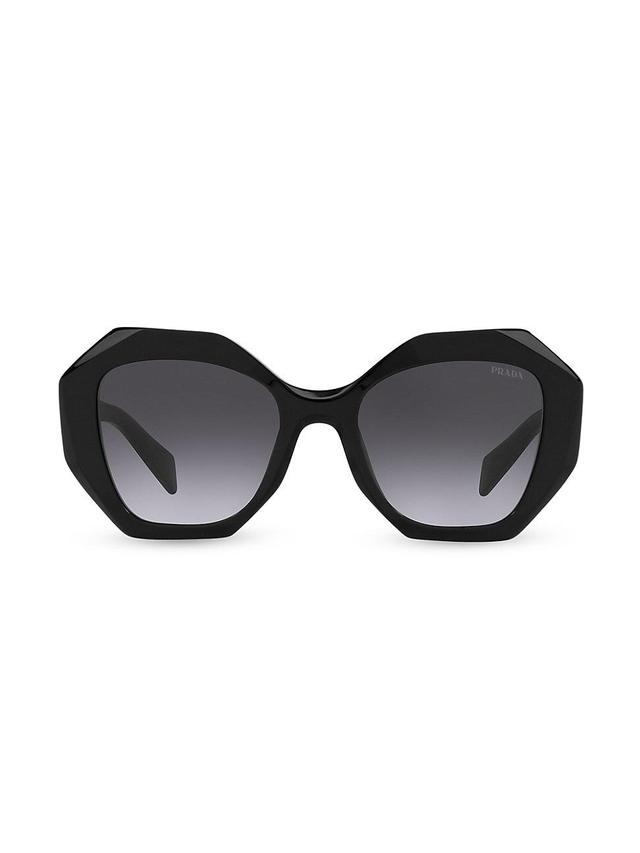 Prada 53mm Gradient Irregular Sunglasses Product Image