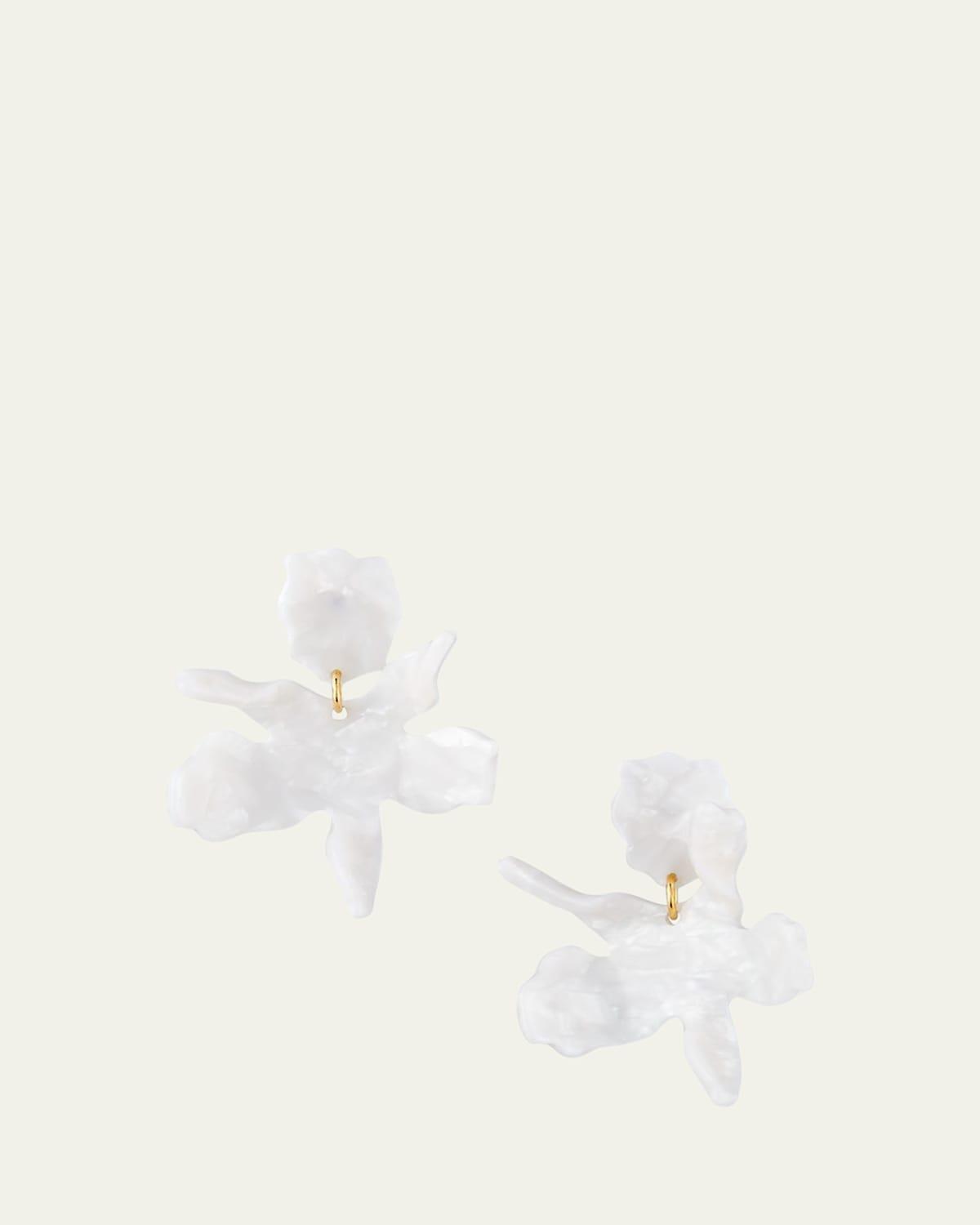 Lele Sadoughi Small Paper Lily Drop Earrings Product Image