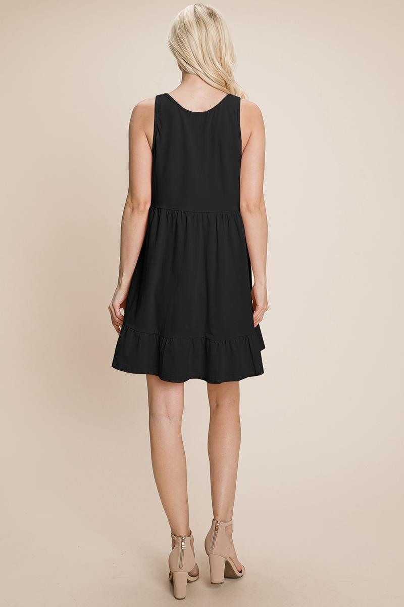 Tiered Cami Loose Layered Flowy Mini Dress Product Image